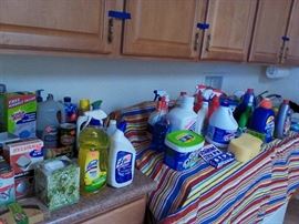 Cleaning supplies.