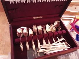 White Orchid Community silverplate.  