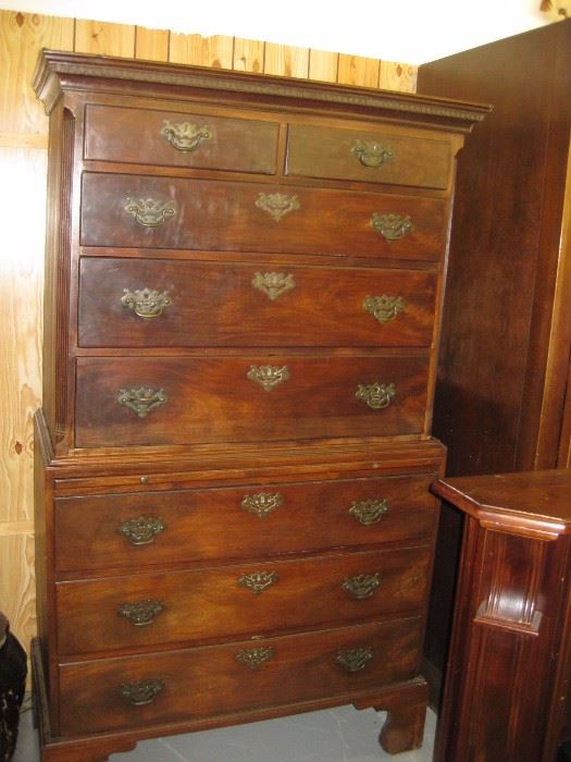English made tall chest