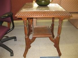 marble top side table