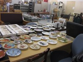 lots of nice collectible plates and glassware