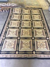 French neddle point rug in excellent condition (5x8)