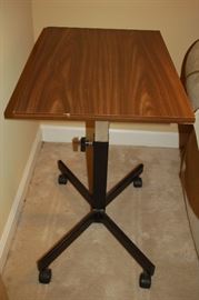 Adjustable end table