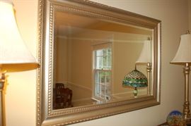Gold framed mirror