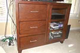 Entertainment center - Golden Oak