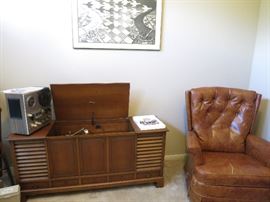 Akai Reel To Reel, Zenith Stereo, Vintage Chair