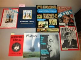 Vintage Time Magazine, Hurricane Audrey, Hurricane Carla