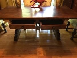 Italian Renaissance style trestle table