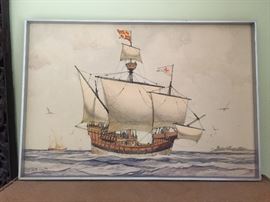 Original 3d Gordan Grant watercolor