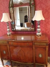 Part of bedroom set, lamps not for sale