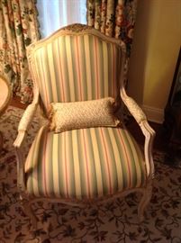 One of a pair of French style chairs