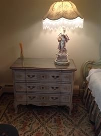French style painted commode