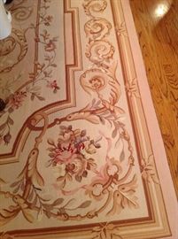 Stark Aubusson design wool handmade needlepoint carpet 10' X 14'