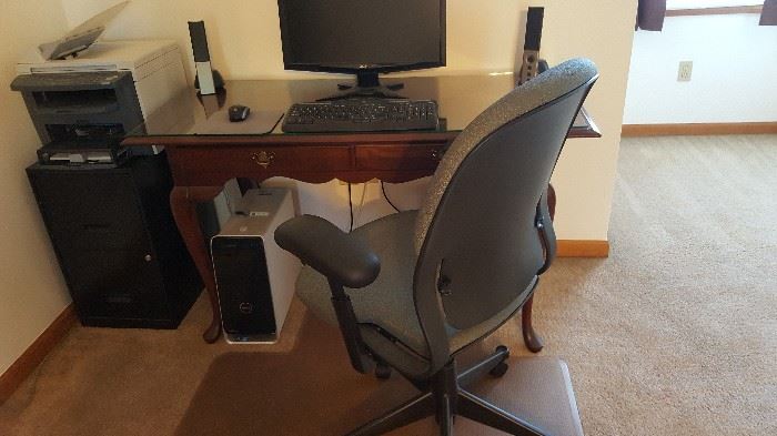 Office desk, computer chair