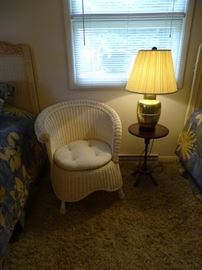 Pier I wicker chair.  Chair is SOLD.