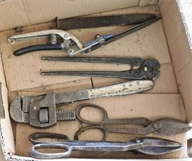 vintage tools, tin snips
