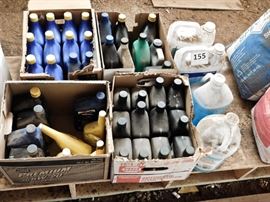 large lot of motor oil & more.   lot 155