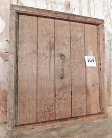 vintage lid to a wooden box.  great up-cycle potential.