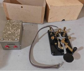 vintage telegraph transmitter.  lot 48