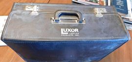 Luxor Salesman sample bag several vintage items in the case are all included please see all the photos
