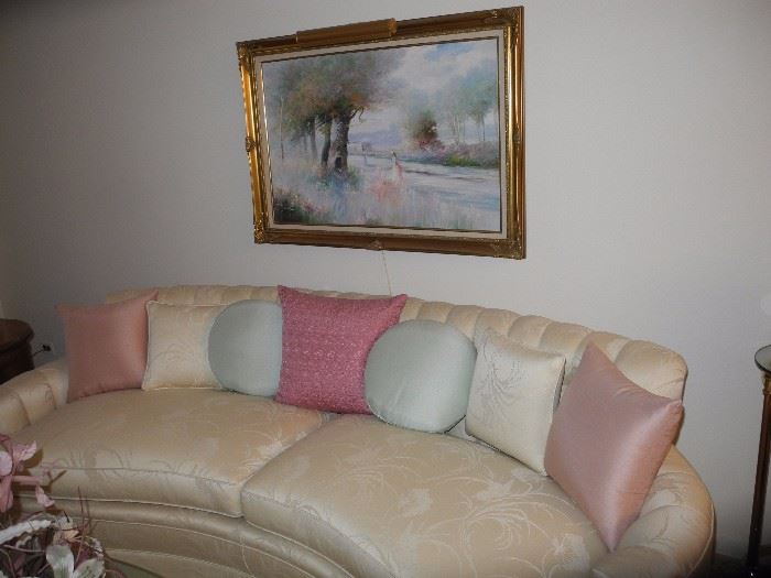 Exquisite curved sofa
