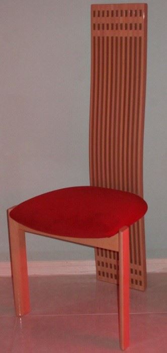 Rare Ello Furniture Crostini Pietro Italian Slat Back Chair 