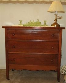 Antique solid Wood 3-Drawer Chest