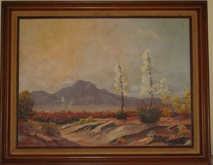 Original Signed ShaRee Artwork 24" X 18" Southwest Landscape