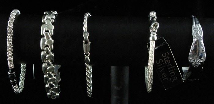 Showing a few in a collection of Sterling Silver Bracelets