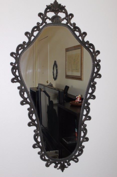 Ornate mirror.