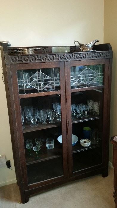 Vintage display cabinet $175