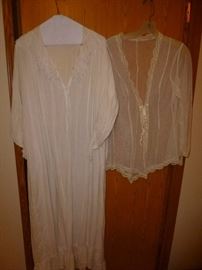 1900's Night Gown and Bed Jacket