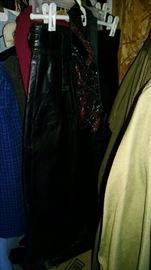 1980's Leather Skirt