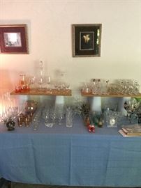 Barware, glassware, Waterford crystal