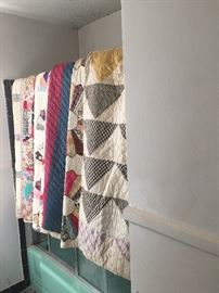 Vintage handmade quilts