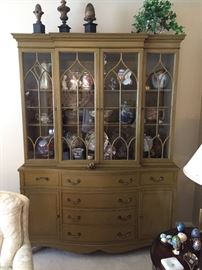 custom painted small breakfront