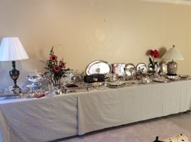 lots of silverplate hollowware
