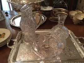 beautiful collection of cut glass