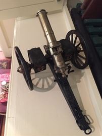 small cannon marked Gatling, USA