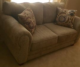 Stylish sofa in formal living room. Very little use.