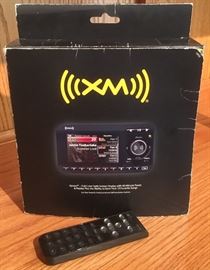 XM radio and remote.