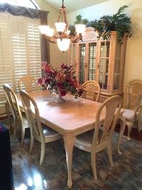White Washed Dining Room Set.