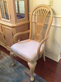 White Wash Dining Table 8 Chairs