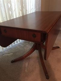 Vintage Drop Leaf Table with drawer