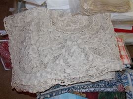 Hand made lace tablecloth
