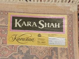 tag on Karastan rug