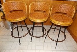 Three Retroriffic bar stools