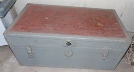Metal footlocker