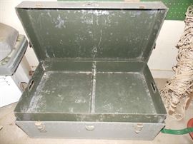 inside metal footlocker