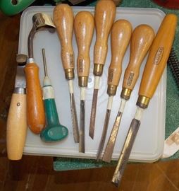Vintage Greenlee and other chisels